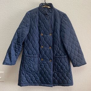 Vintage Montgomery Ward Quilted Long Jacket Size 14